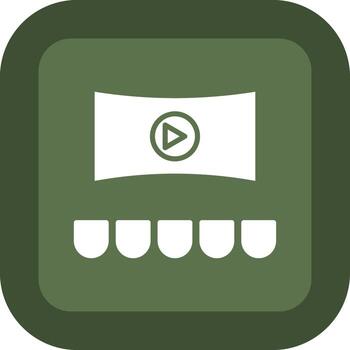 Theater Sharp Linear Edge Mark vector