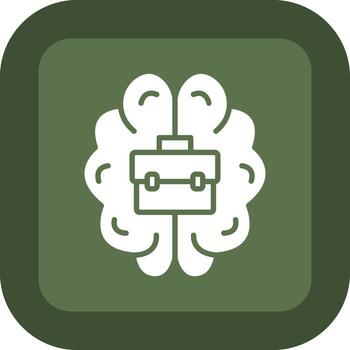 Brain Color Block Style Badge vector