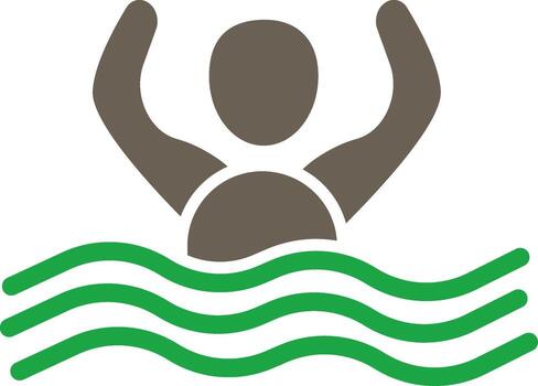 Swimming Interactive User Interface Design vector