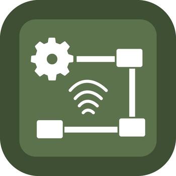 Workflow Simplified Thin Line Mark vector