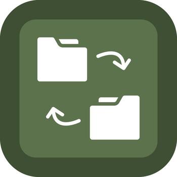 Folder Sharing Handcrafted User Interface Symbol vector