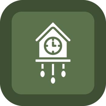 Cuckoo Clock Wireframe Mobile App Design vector