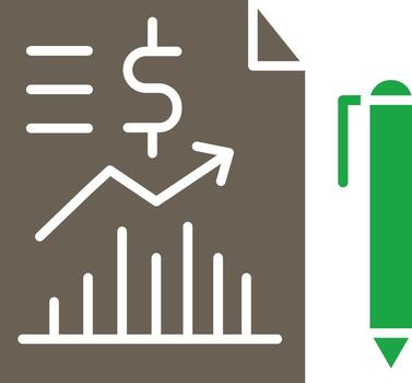 Business Report Sharp Edge Style Visual vector