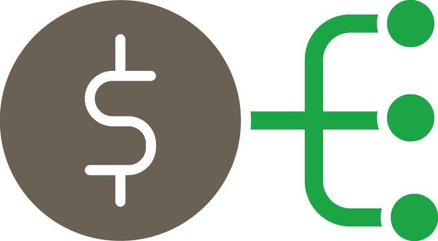 Budget Breakdown Subtle User Interface Graphic vector