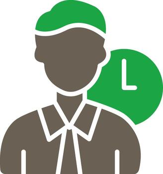 trabajando horas Tres dimensional prestados símbolo vector