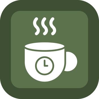 Coffee Break Shadowed Flat UI Design vector