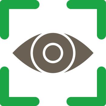 Eye Tracking Vivid Application UI Element vector