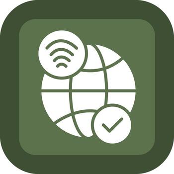 Internet Access Sleek Modern Visual Mark vector