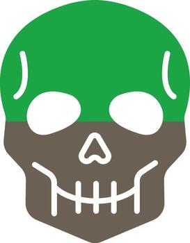 Skull Custom Line Based Element vector