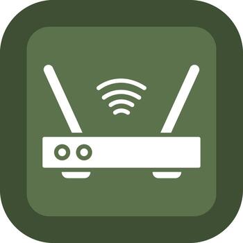 Wifi Router Compact Web Icon Symbol vector