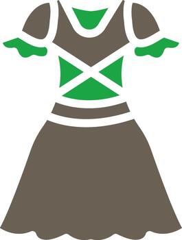 Dirndl Iconic Line Based Form vector