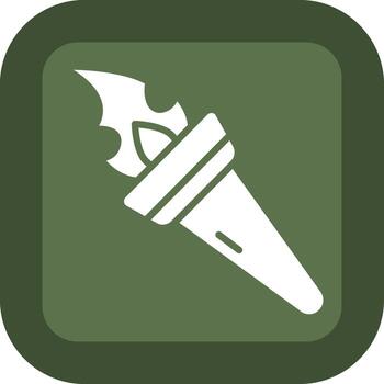 Fire Torch Vivid Application UI Element vector