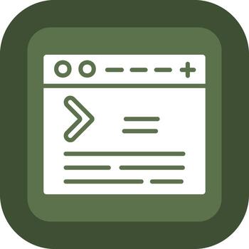 Terminal User Interface Design Mark vector