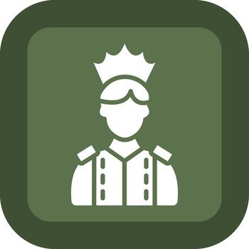 King Three Dimensional Interface Shape vector