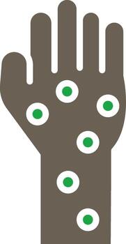 Hand Rash Interactive User Interface Design vector