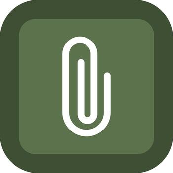 Paperclip Sharp Linear Edge Mark vector