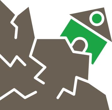 Landslide Digital Application Concept Design vector