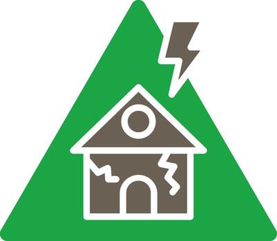 Warning Sharp Edge Style Visual vector