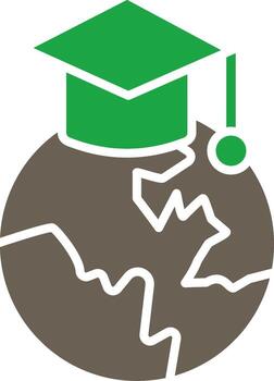 Global Education Web Based Design Element vector