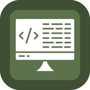 Coding High Contrast Badge vector