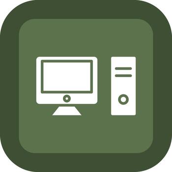 Computer Iconic Line Based Form vector