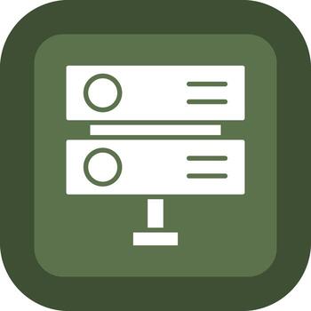 Server Sharp Edge Style Visual vector