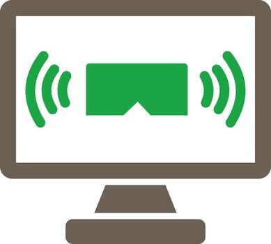 Streming Interactive User Interface Design vector