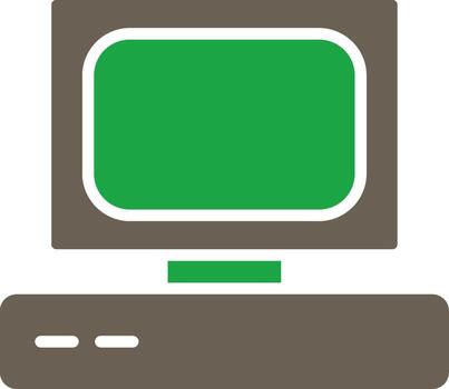 Old Computer Detailed User Interface Piece vector