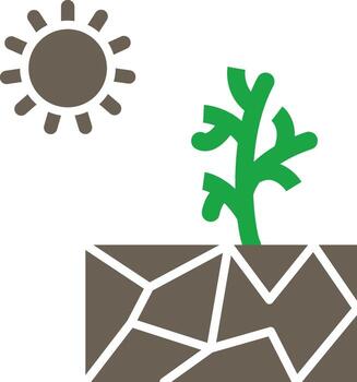 Drought Handcrafted User Interface Symbol vector