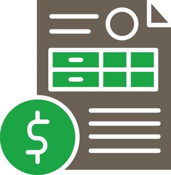 Invoice Vivid Application UI Element vector