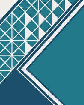 geométrico modelo con verde azulado azul y oscuro azul rayas y triangulos resumen antecedentes vector