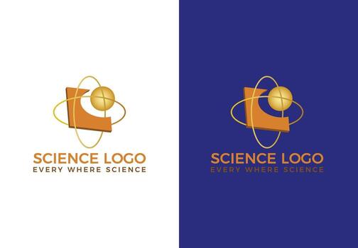 Professional Laboratory Logo Design with Microscope, Flask, and Test Tube Elements vector