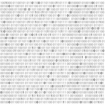 binario código binario computadora matriz antecedentes. futurista vapor pantalla desde números 0 0 y 1 tecnología hacker concepto vector