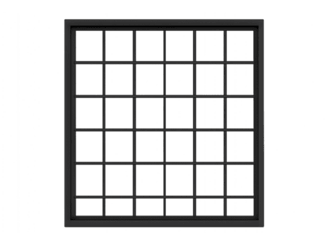 cuadrícula ventana marco con múltiple secciones png