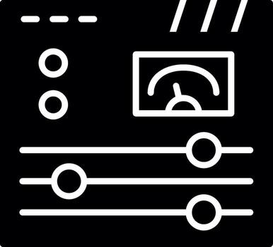 Digital Web Controls Glyph vector