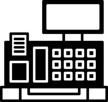 automatizado flujo de trabajo proceso glifo vector