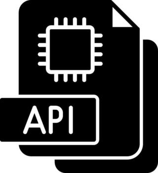 API Script File Glyph vector