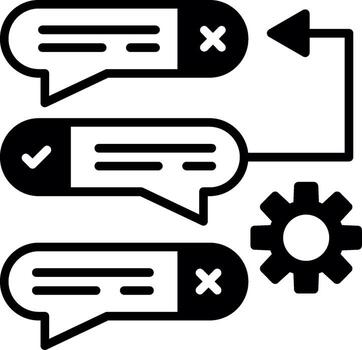 Task Backlog List Glyph vector