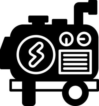 apoyo poder generador glifo vector