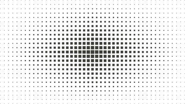 Abstract pixel halftone dot pattern background on Transparent Background. png