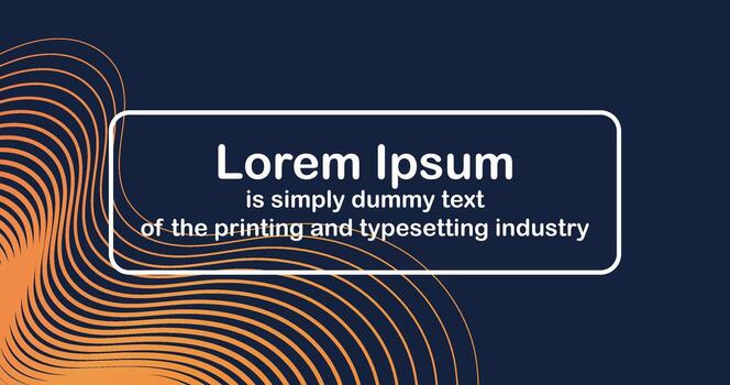 Abstract background with Orange Curve Lines and copy space for editing text Cover design template vector