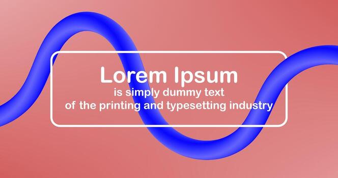 Infographics Presentation with Curve Pipe lines and Text Template vector