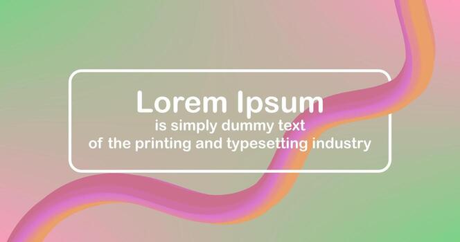 Presentation Mock Up with Gradient mesh abstract background Pastel wallpaper and Editable Text vector