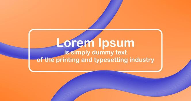 Abstract Poster background Template with Curve lines and Copy Space Gradient vector