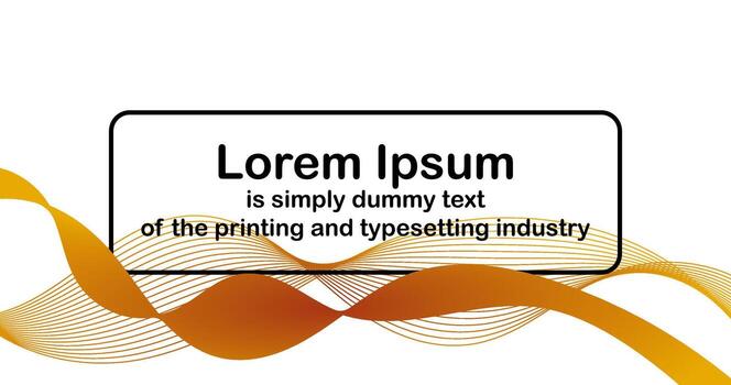 Editable Text and Copy Space on Abstract wave line background for banner poster flyer Template vector