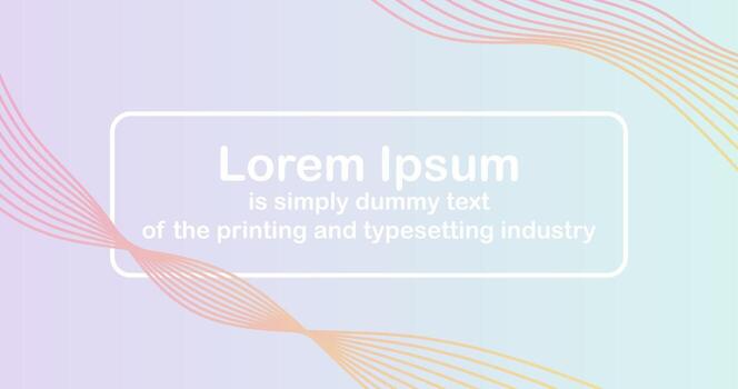 Gradient Abstract background with pastel colors and copy space for Edit text Presentation Template vector