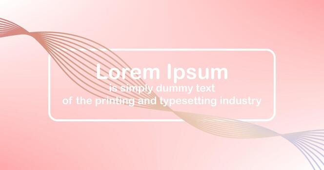 Gradient Abstract Background with Curve Lines and Editable text Infographics Presentation Element vector