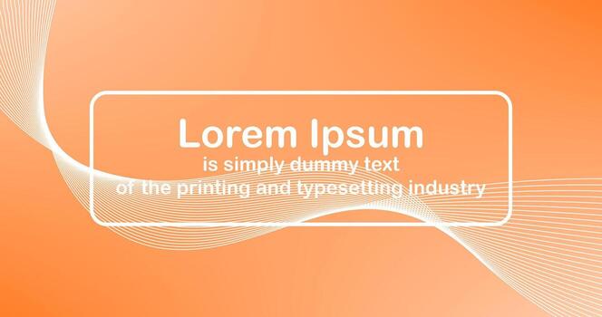 Banner Template with Abstract orange background Copy Space and Editable Text vector