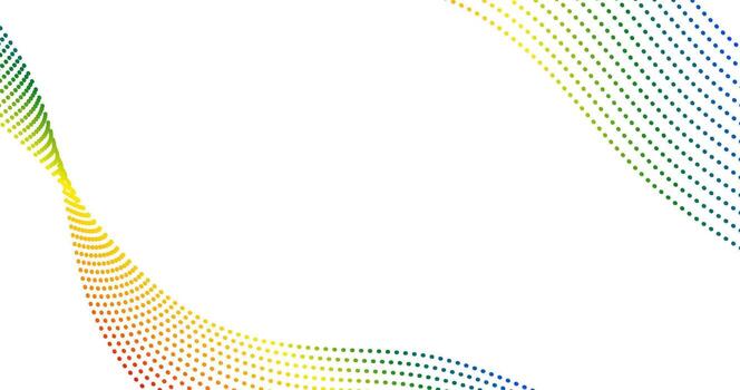 Colorful Gradient Curve Dot Lines on Copy Space background vector