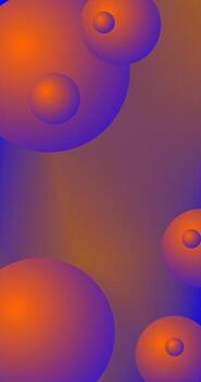 Gradient Abstract background with 3d spheres Copy Space design vector
